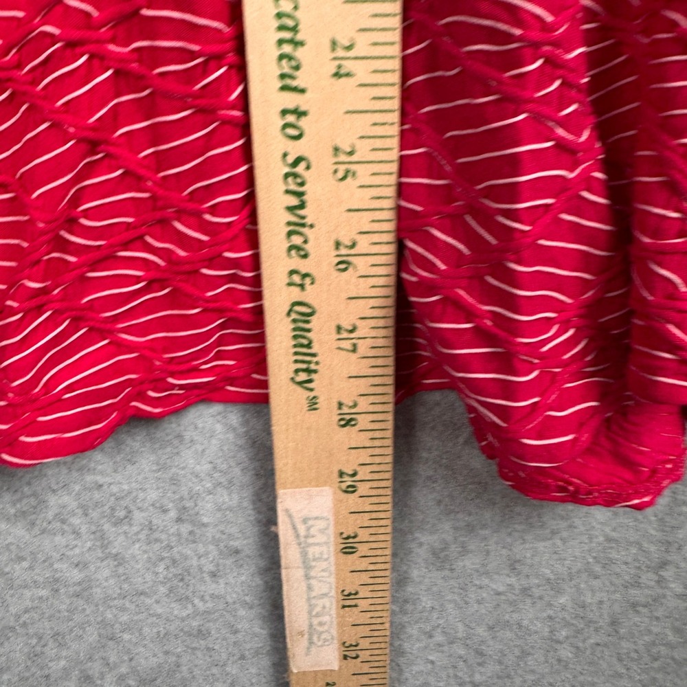 Habitat Tunic Womens Large Pink Textured VNeck Asymmetrical Artsy Lagenlook Boho - Picture 6 of 8